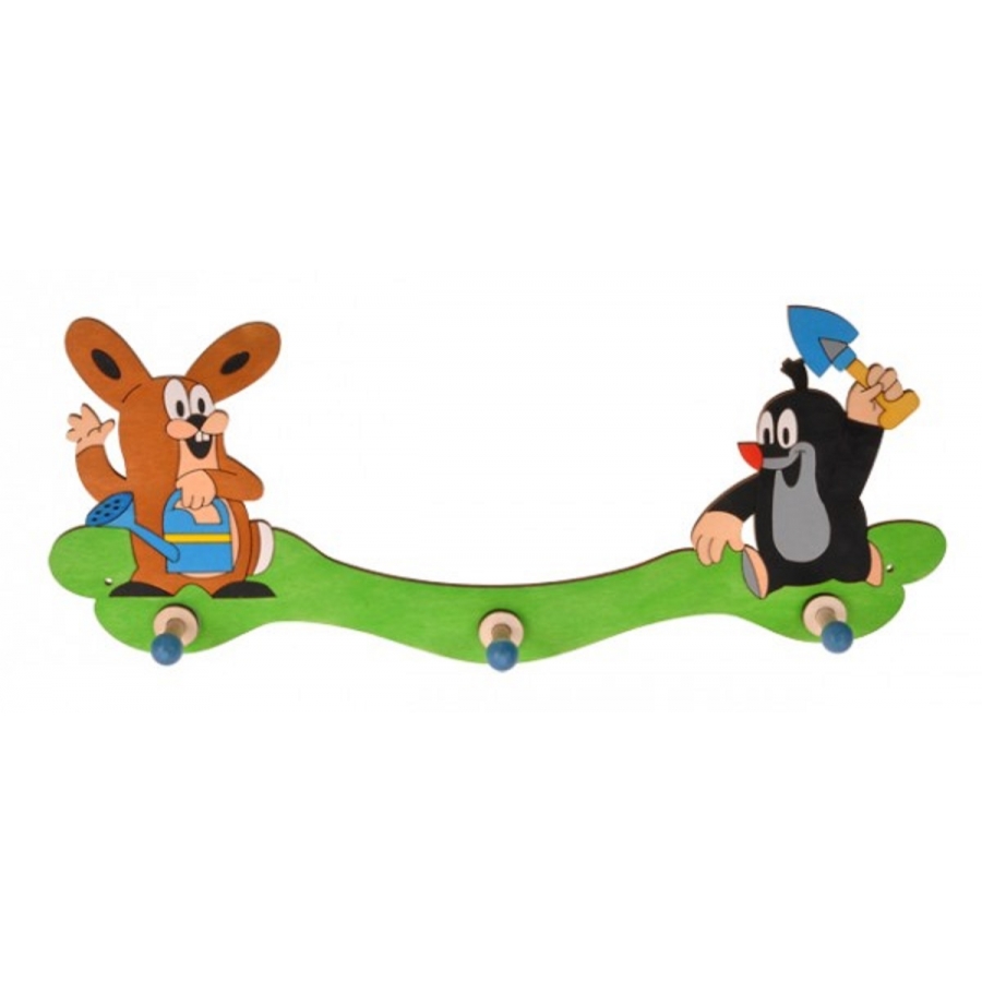 Garderobenhaken 'Der Kleine Maulwurf' - Pauli Holz Kinder Garderobe