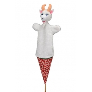 Großer Tütenkasper Motiv Ziege 57cm 3 in Eins...