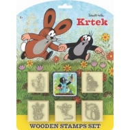 Maulwurf Stempelset 5 Stempel mit Stempelkissen...