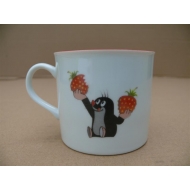 Kindertasse Motiv Maulwurf mit Ball / Erdbeere Tasse...