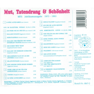 CD MTS - Jubiläumsausgabe Originalaufnahmen 1974 - 1986