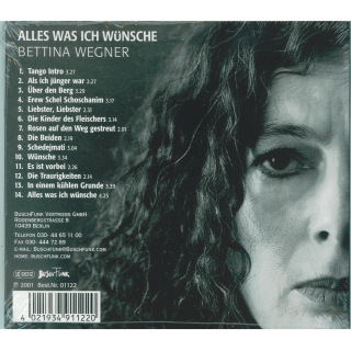 CD Bettina Wegner - Alles was ich wünsche