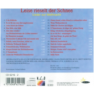 CD Leise rieselt der Schnee - Lieder zur Weihnacht, 24,99