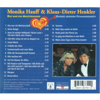 CD Monika Hauff und Klaus Dieter Henkler - Das war ein Meisterschuß