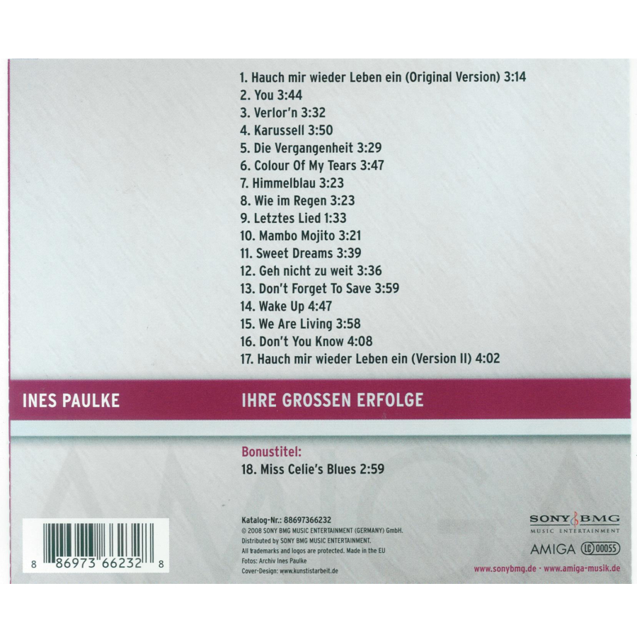 Ines Paulke CD - Ihre großen Erfolge - Hauch mir wieder Leben ein, 49,99