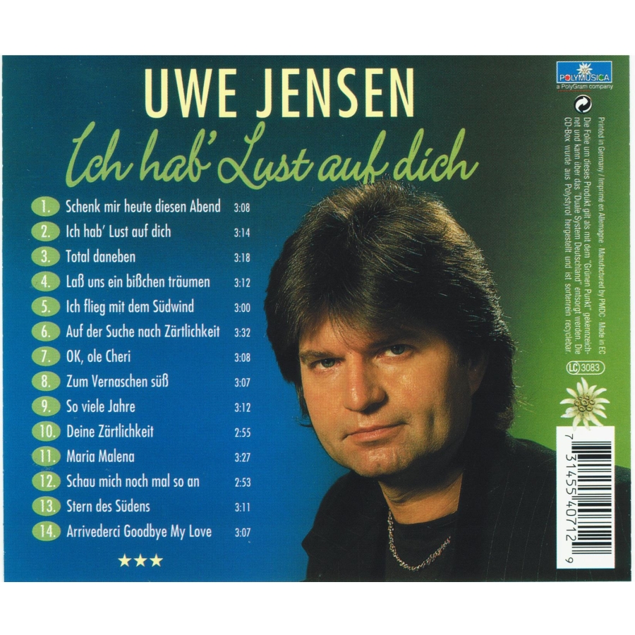 Ich Hab Lust Auf Dich Uwe Jensen CD - Ich hab Lust auf Dich, 24,99