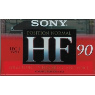 Sony HF 90 min MC Leerkassette Normalband