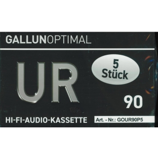 Gallun  Optimal UR 90 min 5er Pack Audio Kassette