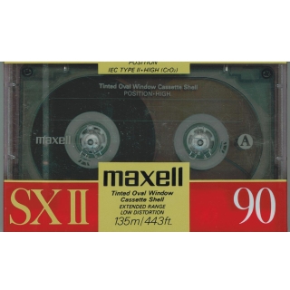 Maxell SX II 90min Originalverpackte Leerkassette