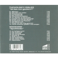 Ernst Busch - Tucholski / Eisler / Wedekind