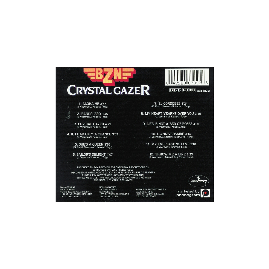 BZN Crystal Gazer CD incl. If i had only a chance, 23,99