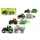 Traktor mit Anhänger Maßstab 1:87 verschiedene Plaste Modelle auf Karte zum Hinhängen Anhängen