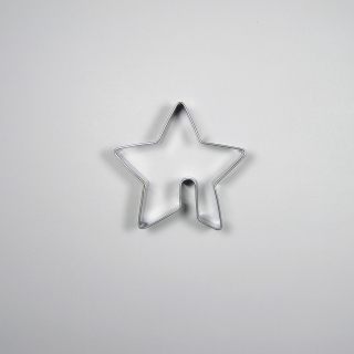 Stern f&uuml;r Tasse Ausstechform aus Edelstahl 5,7 x 5,9cm