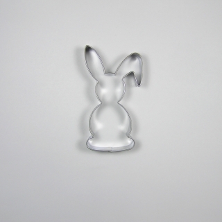 Hase Standfigur Ausstechform aus Edelstahl 7,6 x 4,1cm