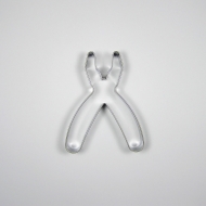 Zange Ausstechform aus Edelstahl 7,8 x 6,1cm
