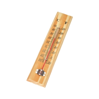Gro&szlig;es Holzthermometer 26cm