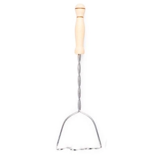 Kartoffelstampfer mit Holzgriff und Wendel 32 x 10cm