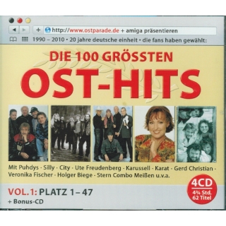 Die 100 größten Ost-Hits  Platz 1 - 47 4 CD Box
