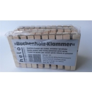 Holzklammer 72mm Buchenholz mit starker rostfreier...