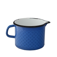 Milchtopf mit Henkel 14cm 1,5 Liter Emaille