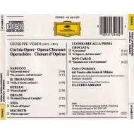 Verdi · La Scala · Abbado - Opernchöre · Opera Choruses · Choeurs D’Opera [Album, Reissue, Stereo]