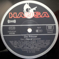 Die Prinzen - Das Leben Ist Grausam  Hansa Vinyl LP