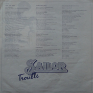 Sailor - Trouble  Vinyl LP