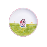 Teller f&uuml;r Kinder Keramik Handbemalt Motiv Elefant 2...