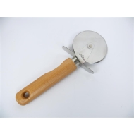 Pizzaschneider mit Holzgriff lackiert