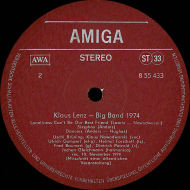 Klaus Lenz Big Band - Klaus Lenz Big Band  Amiga Vinyl LP
