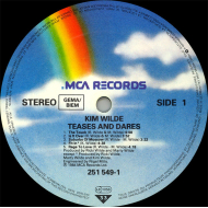 Kim Wilde - Teases & Dares  Vinyl LP