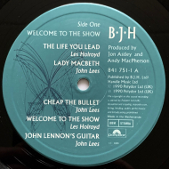 B·J·H - Welcome To The Show  Vinyl LP Barclay James Harvest