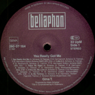 Gina T. - You Really Got Me  Bellaphon Vinyl LP