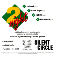 Silent Circle - 2night  Maxi CD