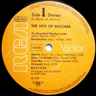 Baccara - The Hits Of Baccara  Vinyl LP Gateful Cover
