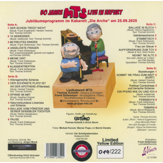 MTS - 50 Jahre MTS - Live in Erfurt  2 Vinyl LP