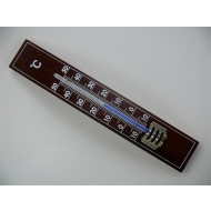 Kleines Analoges Holz Thermometer bedruckt ohne Quecksilber