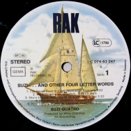 Suzi Quatro - Suzi... And Other Four Letter Words  Vinyl LP
