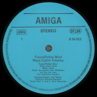 Maja Catrin Fritsche - Freundliches Wort  Amiga Vinyl LP