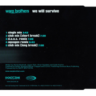 Warp Brothers - We Will Survive  Maxi CD