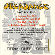 Decadance - Save My Soul  Maxi CD