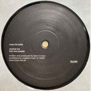 Maus & Stolle - For Your Ears Only 12" Vinyl Single 33  RPM, EP