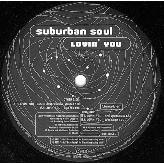 Suburban Soul  - Lovin You  12" Vinyl Maxi-Single