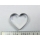 Mittelgroßes Herz 5cm Ausstechform Plätzchenausstecher aus Edelstahl